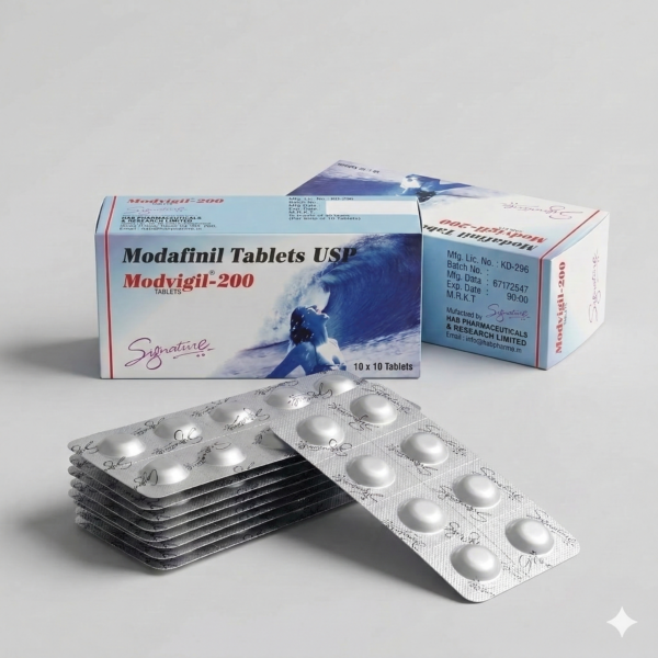 Modvigil 200 мг (Модафинил) 10 таблеток HAB Pharma