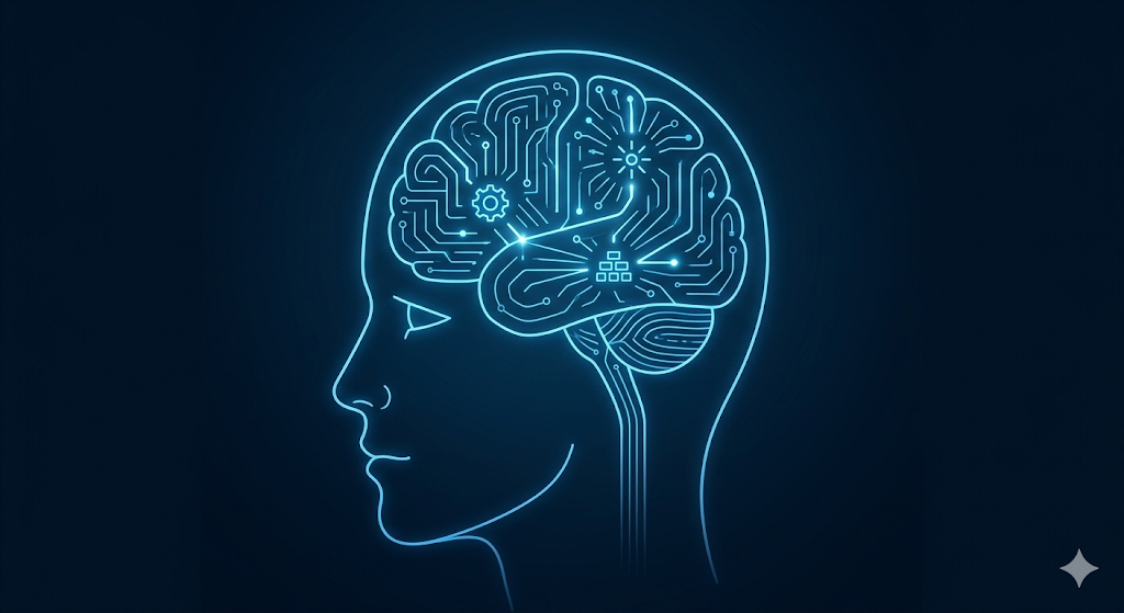 Digital circuit brain illustrating safety and optimal Modafinil dosage and effects