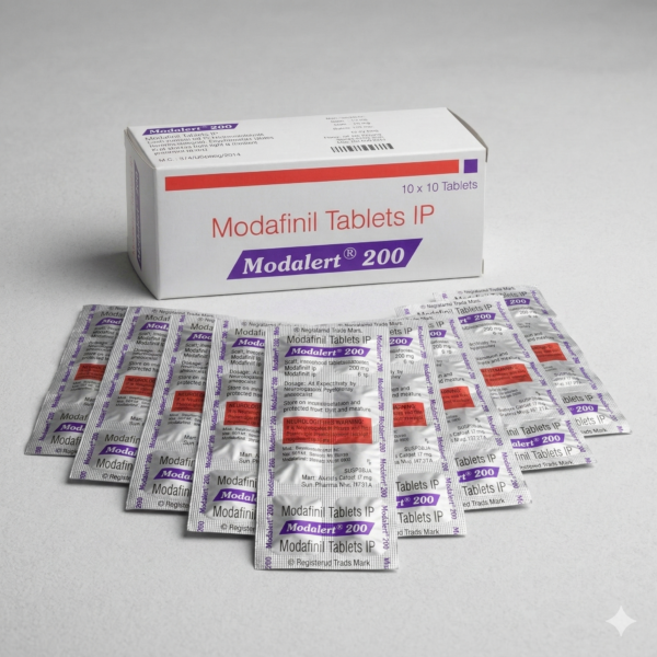 Modalert 200 mg (Modafinil) 100 Tablets Sun Pharma