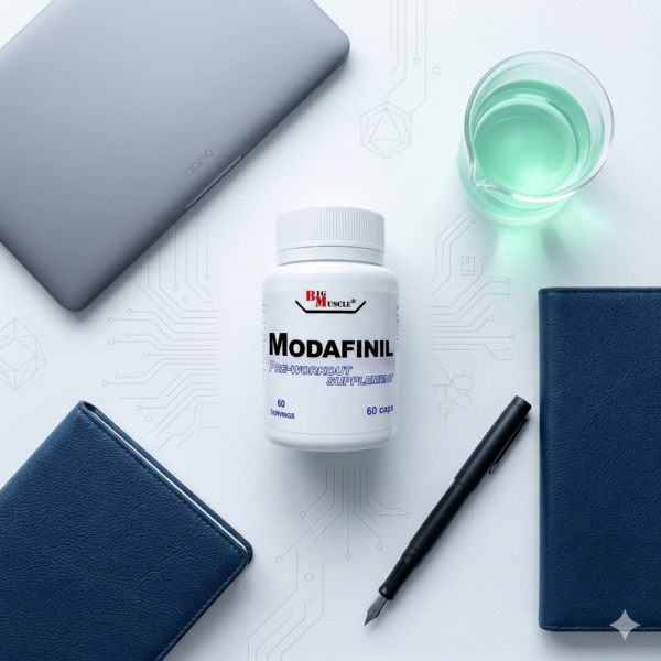 Original Modafinil 100 mg: detailed view of the American brand bottle