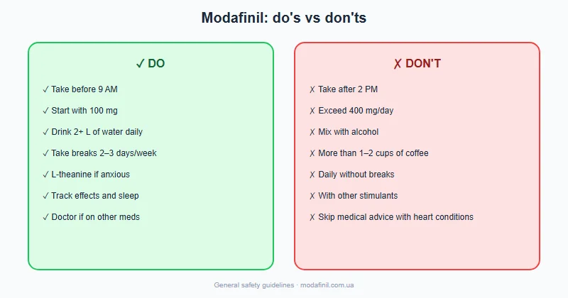 Comparison of modafinil administration methods split dosing