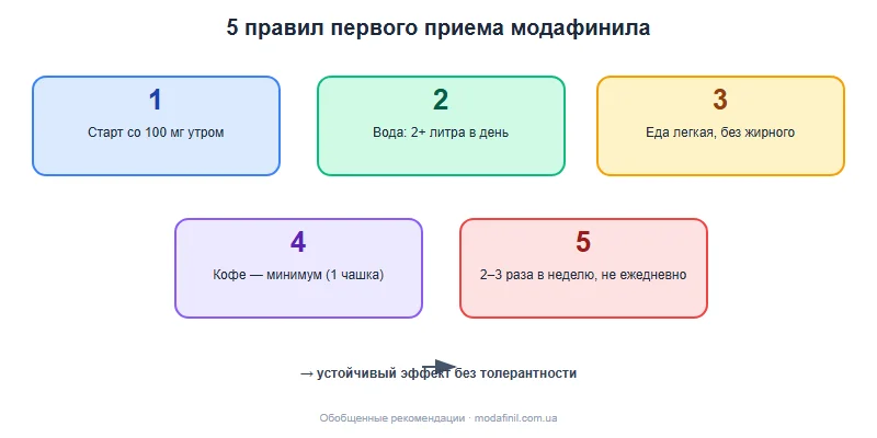 Как принимать модафинил: 5 правил первого приема